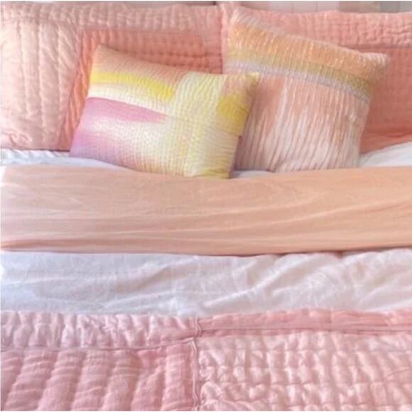 Anthropologie Ellery Pieced Quilt Queen NEW